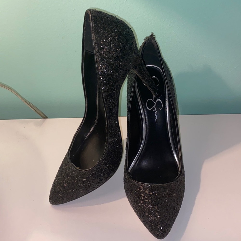 Glitter black Heels